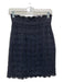 Dolce & Gabbana Size 38 Black Polyamide Blend Tweed Pencil Back Zip Skirt Black / 38