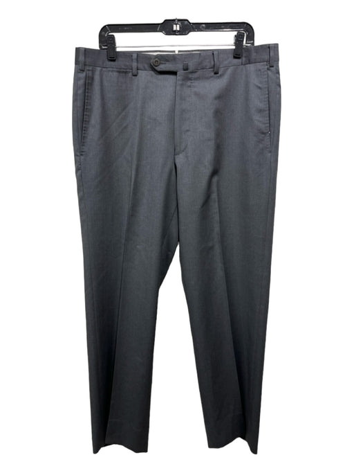 Ermenegildo Zegna Size 36 Navy Wool Solid Zip Fly Men's Pants 36
