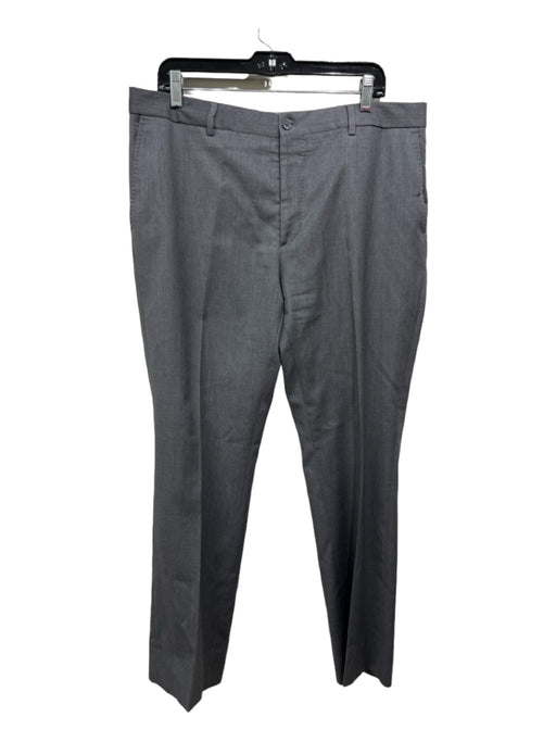 Ralph Lauren Size 36 Grey Wool Solid Zip Fly Men's Pants 36