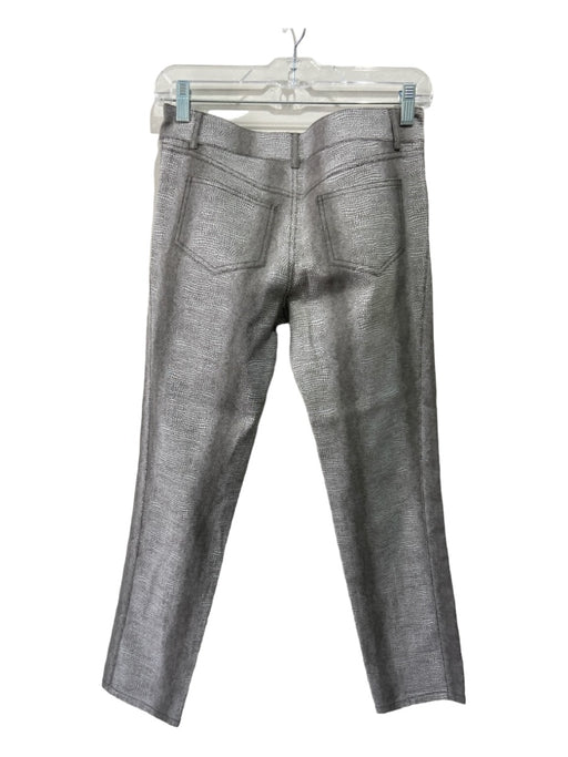 Derek Lam 10 Crosby Size 2 Gray Polyester Blend Skinny Animal Print Pants Gray / 2