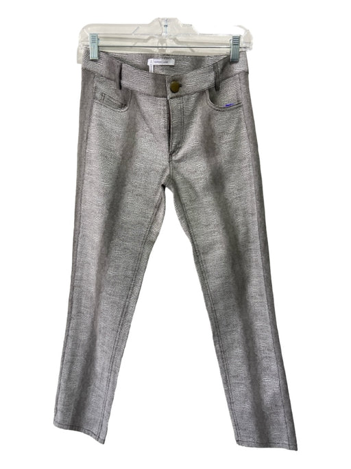 Derek Lam 10 Crosby Size 2 Gray Polyester Blend Skinny Animal Print Pants Gray / 2