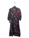 Cara Cara Size S Navy & Multi Cotton Blend Floral Collared Button Up Maxi Dress Navy & Multi / S