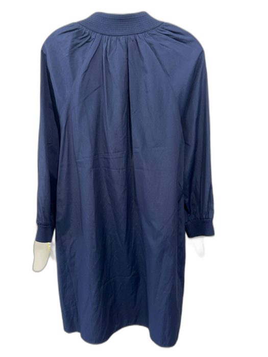 Brochu Walker Size W 25 Navy Blue Polyester Blend Smocked Neckline V Neck Dress Navy Blue / W 25