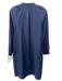 Brochu Walker Size W 25 Navy Blue Polyester Blend Smocked Neckline V Neck Dress Navy Blue / W 25
