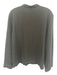 Julia Amory Size M Black Linen Blend Knot Button Front Mandarin Collar Jacket Black / M