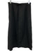 Apiece Apart Size 6 Black Linen & Cotton Layered Detail Split Back Zip Skirt Black / 6