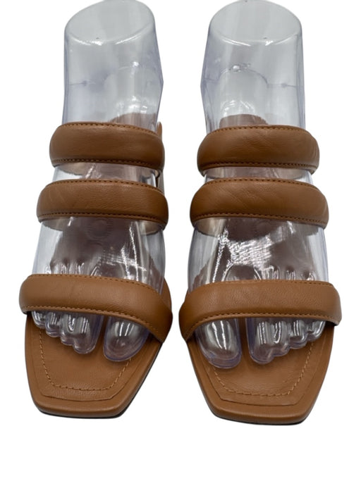 Jimmy Choo Shoe Size 37.5 Tan Brown Leather Upper Strappy Chisel Toe Sandals Tan Brown / 37.5