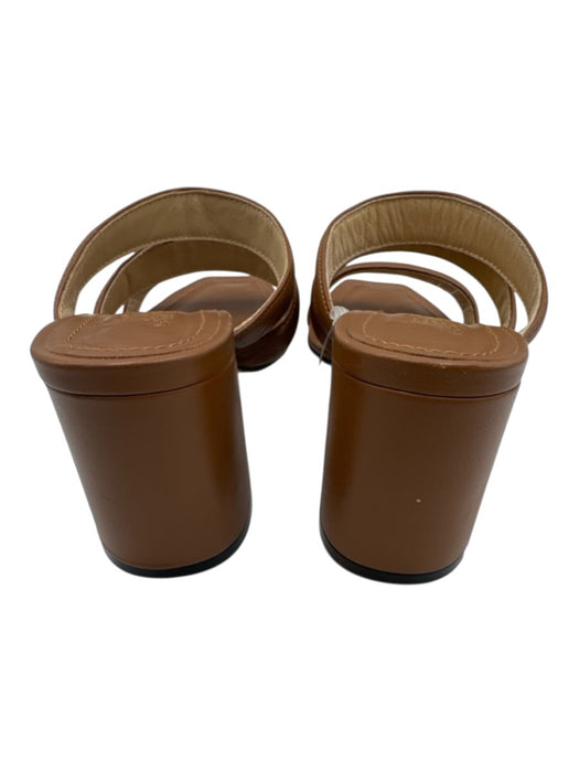 Jimmy Choo Shoe Size 37.5 Tan Brown Leather Upper Strappy Chisel Toe Sandals Tan Brown / 37.5