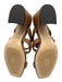 Jimmy Choo Shoe Size 37.5 Tan Brown Leather Upper Strappy Chisel Toe Sandals Tan Brown / 37.5