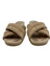 Veronica Beard Shoe Size 7.5 Beige Leather Upper Suede Criss Cross Mule Sandals Beige / 7.5