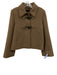 Tara Jarmon Size 36 Taupe Brown Wool Blend Felt Snap Button Front Jacket Taupe Brown / 36