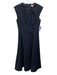 Veronica Beard Size 4 Dark Wash Cotton Blend Denim Sleeveless Paneled Dress Dark Wash / 4