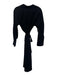 Vince Size S Black Polyester Long Sleeve Button Front Collared Shirt Dress Black / S