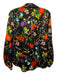 L'agence Size XS Black & Multi Silk Flora & Fauna Button Up Long Sleeve Top Black & Multi / XS