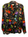 L'agence Size XS Black & Multi Silk Flora & Fauna Button Up Long Sleeve Top Black & Multi / XS