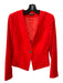 Gianni Bini Size 2 Red Polyester Blend Piping One Button Long Sleeve Jacket Red / 2