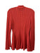 Antonio Melani Size M Orange Acrylic Blend Cable Knit Long Sleeve V Neck Sweater Orange / M