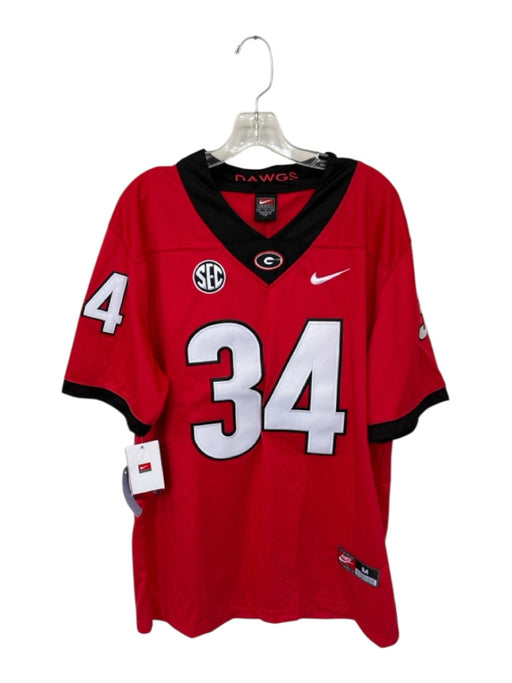 Nike NWT Size M Red & Black Polyester Blend Logo Men's Shirt Red & Black / M