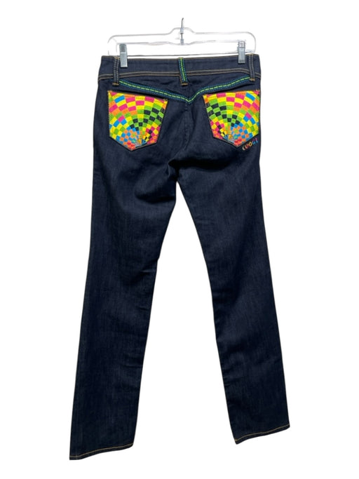 Coogi Size 7 Denim & Multi Denim Rainbow Bootcut Jeans Denim & Multi / 7