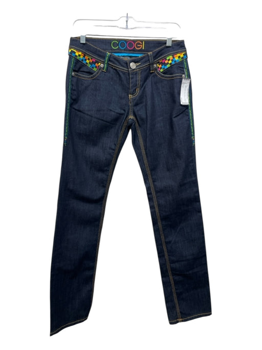 Coogi Size 7 Denim & Multi Denim Rainbow Bootcut Jeans Denim & Multi / 7