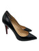 Christian Louboutin Shoe Size 40.5 Black Leather Pointed Toe Stiletto Pumps Black / 40.5