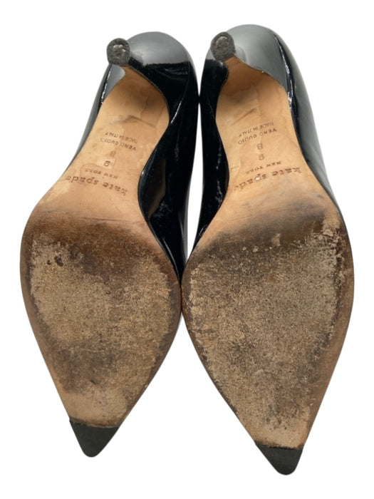 Kate Spade Shoe Size 9 Black Patent Leather Stiletto Pointed Toe Pumps Black / 9