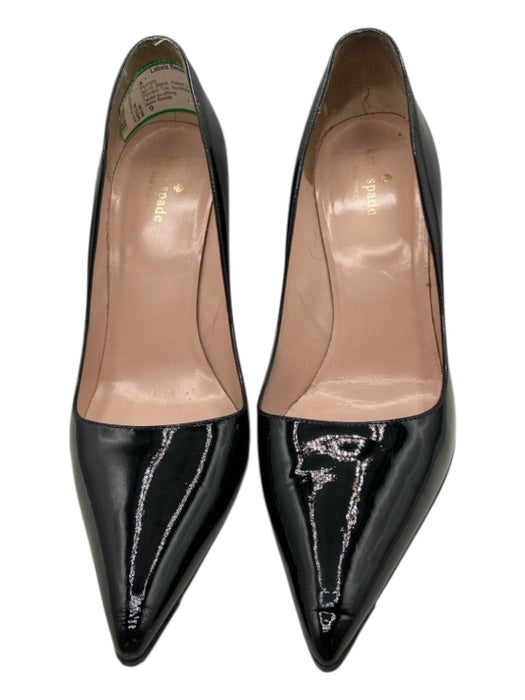 Kate Spade Shoe Size 9 Black Patent Leather Stiletto Pointed Toe Pumps Black / 9