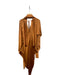 Andres Otalora Size One Size Marigold Long Balloon Sleeve Gathered Side Dress Marigold / One Size