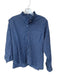 Isabel Marant Size 34/XS Blue & White Cotton Long Balloon Sleeve Checkered Top Blue & White / 34/XS