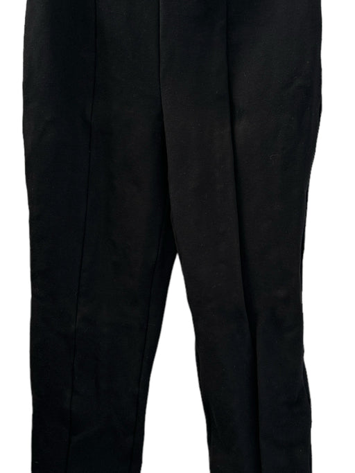 Tibi Size 2 Black Rayon High Waist Back Zip Pants Black / 2