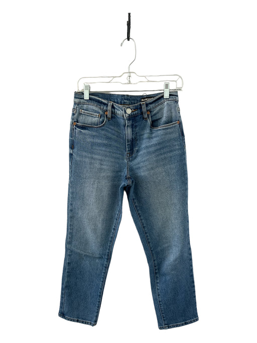 BlankNYC Size 27 Med Light Wash Cotton Blend High Rise Straight Leg Jeans Med Light Wash / 27