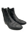 Balenciaga Shoe Size 36.5 Black Leather Elastic Scalloped Chelsea Ankle Booties Black / 36.5