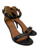 Givenchy Shoe Size 36 Black Leather Toe Strap Ankle Strap Zipper Detail Sandals Black / 36