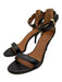 Givenchy Shoe Size 36 Black Leather Toe Strap Ankle Strap Zipper Detail Sandals Black / 36