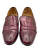 Lanvin Shoe Size 36 Burgundy Red Croc Leather Almond Toe Block Heel Loafers Burgundy Red / 36