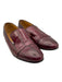 Lanvin Shoe Size 36 Burgundy Red Croc Leather Almond Toe Block Heel Loafers Burgundy Red / 36