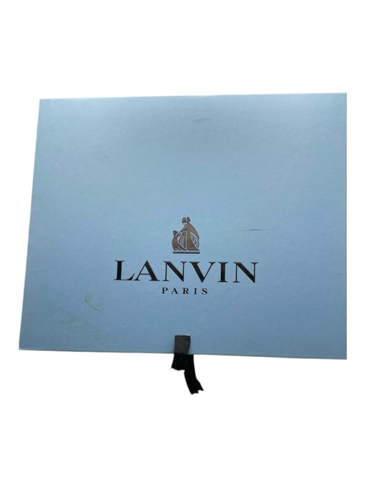 Lanvin Shoe Size 36 Light Tan Leather Suede Round Toe Buckle Detail Booties Light Tan / 36