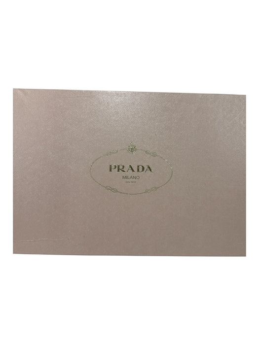 Prada Shoe Size 6 Taupe Brown Leather Suede Pointed Toe Side Zip knee high Boots Taupe Brown / 6