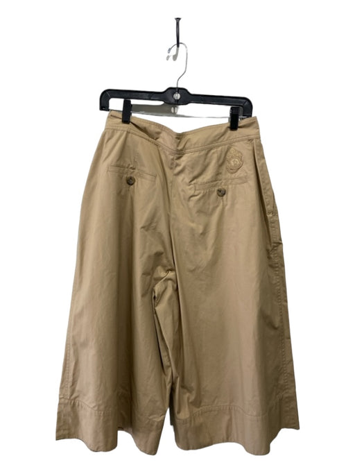 Moncler x JW Anderson Size 44 Khaki Cotton Zip Fly Wide Leg Skirt Khaki / 44