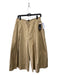 Moncler x JW Anderson Size 44 Khaki Cotton Zip Fly Wide Leg Skirt Khaki / 44