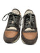 Brunello Cucinelli Shoe Size 36 Gray, Brown, Red Cotton & Leather Sneakers Gray, Brown, Red / 36