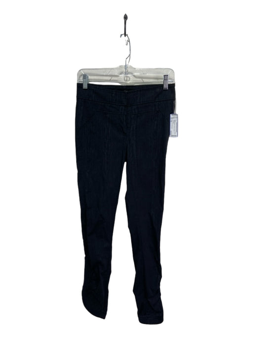 Diane Von Furstenberg Size XS Black Mid Rise Skinny Printed Pants Black / XS