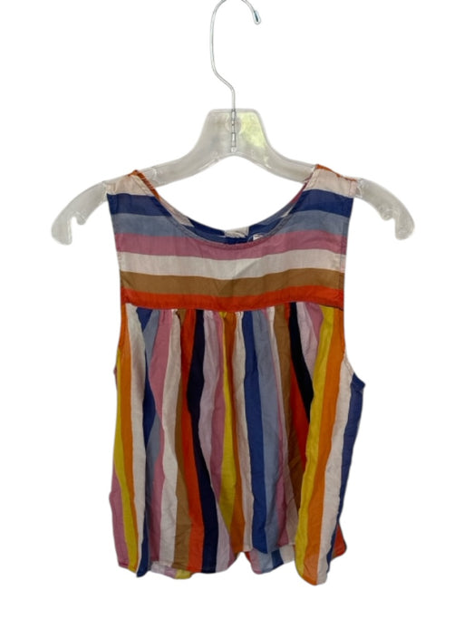 XiRENA Size S Multi Cotton & Silk Sleeveless Striped Top Multi / S