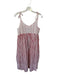 Eka Size M White & Red Cotton Spaghetti Strap Polka Dot Striped Dress White & Red / M