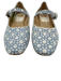 Dolce Vita Shoe Size 10 Blue & White Textile Square Toe Floral Embroidery Flats Blue & White / 10