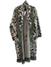 Dundas x Revolve Size XS Green & White Wool & Polyester Fringe Midi Sweater Coat Green & White / XS
