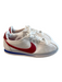 Nike Shoe Size 7.5 White, Red & Blue Leather Lace Up Round Toe Low Top Shoes White, Red & Blue / 7.5