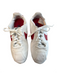 Nike Shoe Size 7.5 White, Red & Blue Leather Lace Up Round Toe Low Top Shoes White, Red & Blue / 7.5