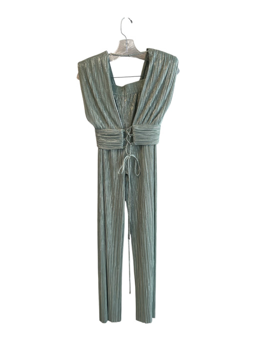 Sabina Musayev Size XS Green Polyester Sleeveless Shoulder Pads Pant Set Green / XS