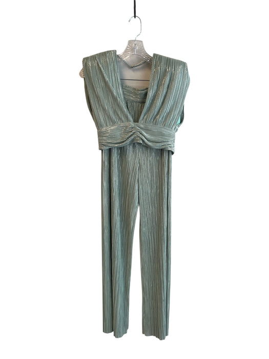Sabina Musayev Size XS Green Polyester Sleeveless Shoulder Pads Pant Set Green / XS